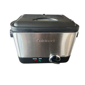 Cuisinart Electric Deep Fryer CDF-100 1000W Stainless Steel Compact